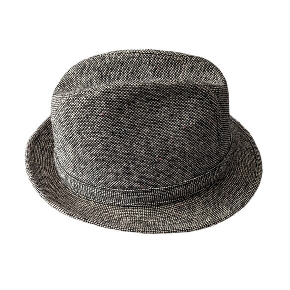 Dorfman Pacific  wool fedora hat men's black and white - Picture 2 of 8